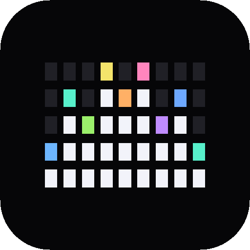 The zwisp icon: an LED equalizer